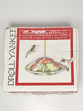 Vintage Droll Yankees Hummingbird Feeder L F With Original Box